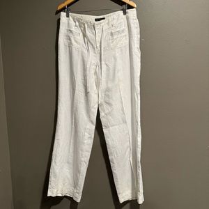 I.N.C. International Concepts 100% Linen Embellished Pants Size 10